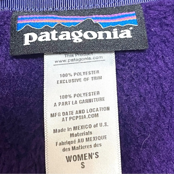 Patagonia Purple Fleece Vest - Picture 4 of 9